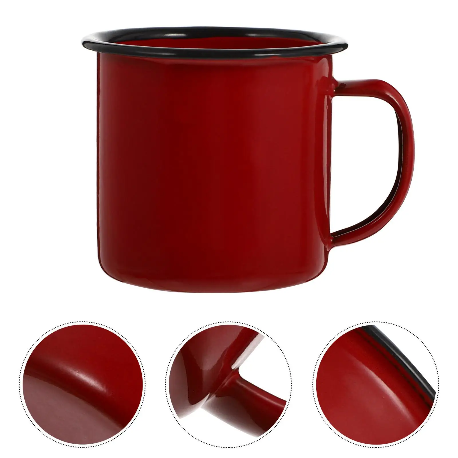 Vintage Iron Tass Small Tass Hot Pot Mug Water Cup Home Restaurant 1pc