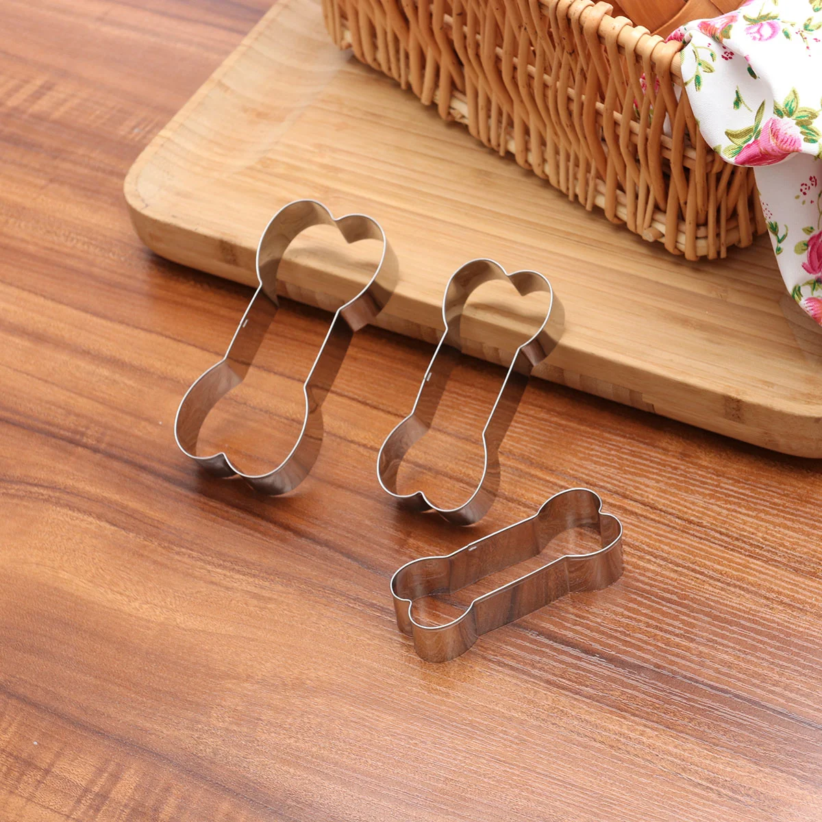 

Dog Bone Cookie Cutter Set Stainless Steel DIY Baking Mold For Halloween Christmas Birthday Party Kitchen Supplies