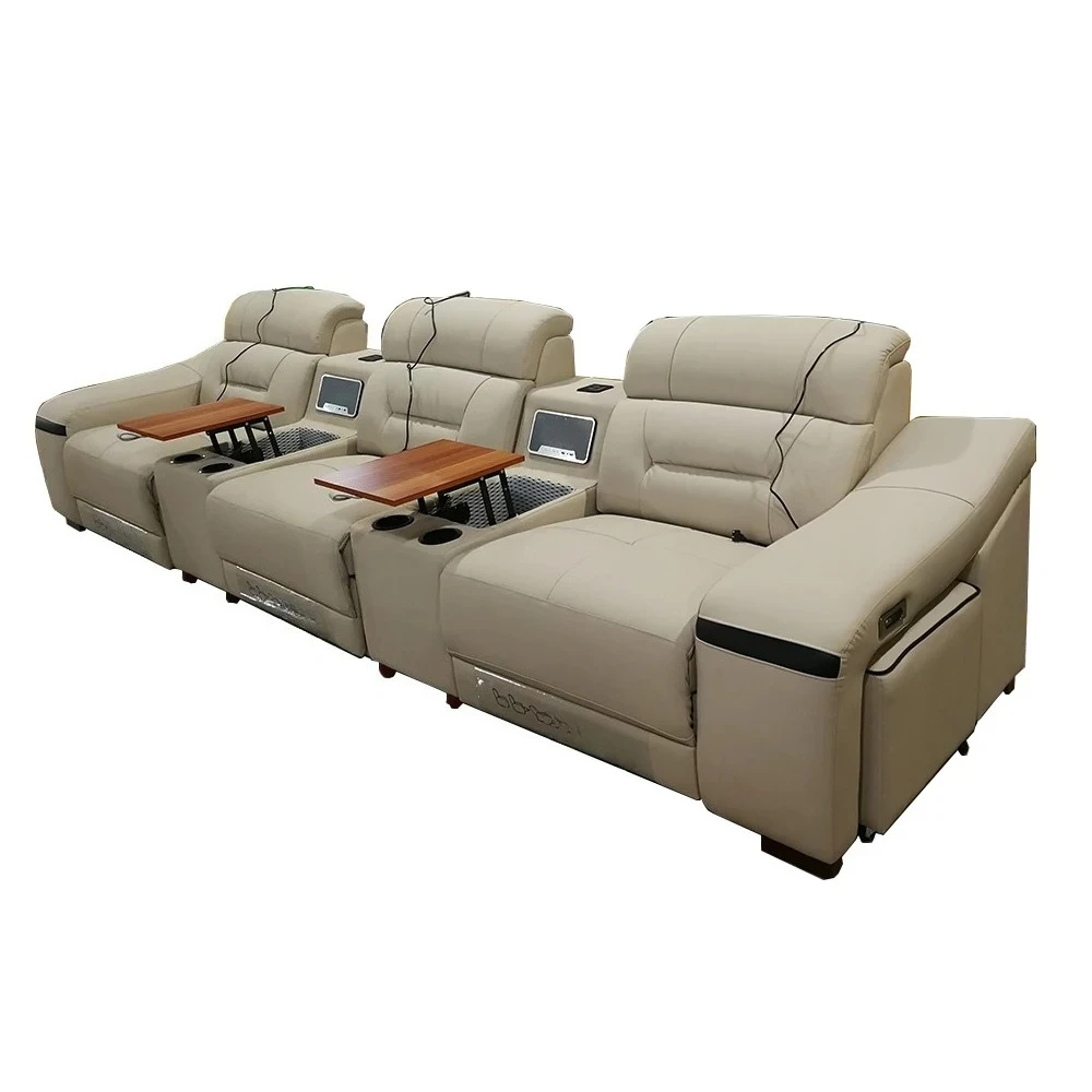 Power Reclining Leather Sofa 5