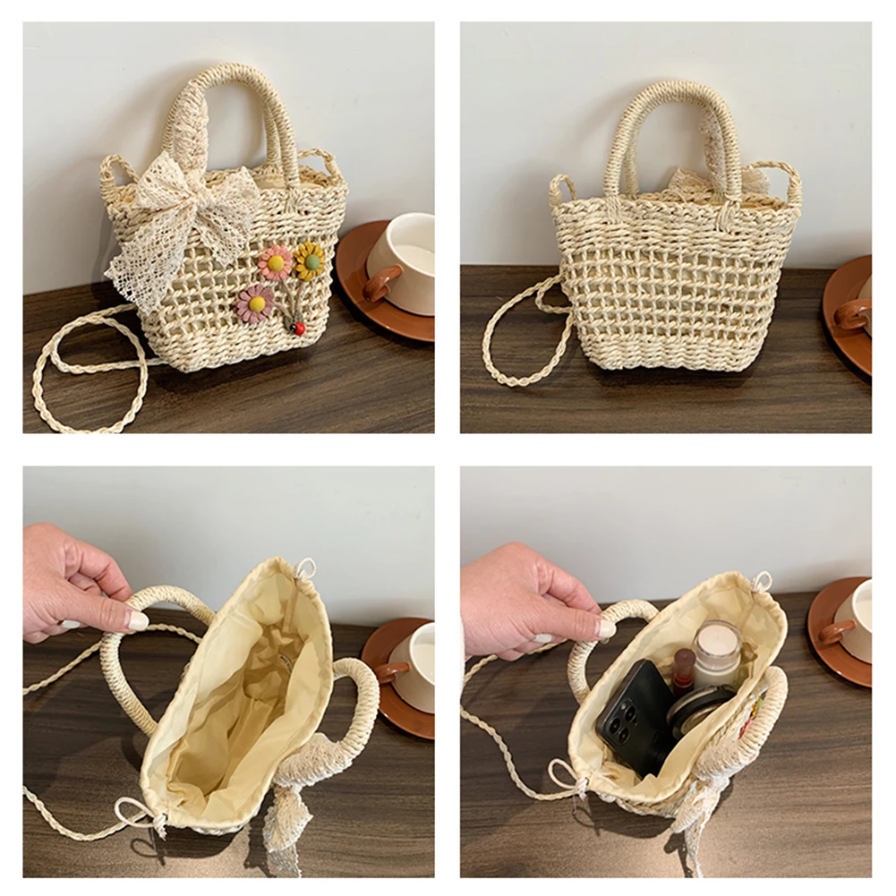 mm crochet straw purse