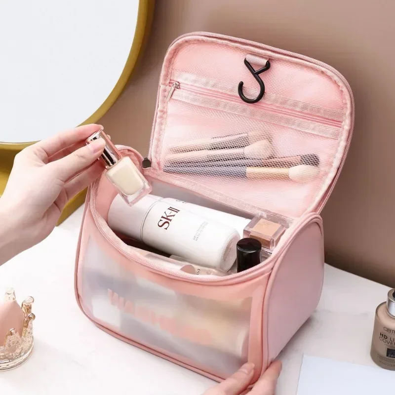 Portable Travel Wash Bag Female Transparent Waterproof Makeup Storage Pouch Large Capacity Cosmetic Organizer makeup organizer cosmetic bag cosmetic storage bag toiletry bag makeup bag cosmetic case