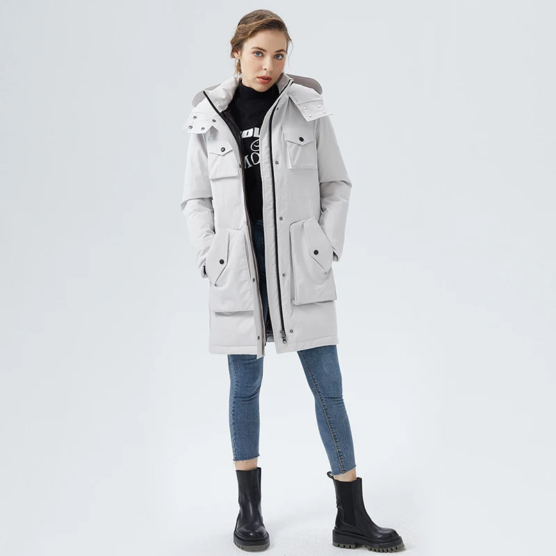 Orolay Women's Thicken Down Jacket Winter Parka Coat with Hood