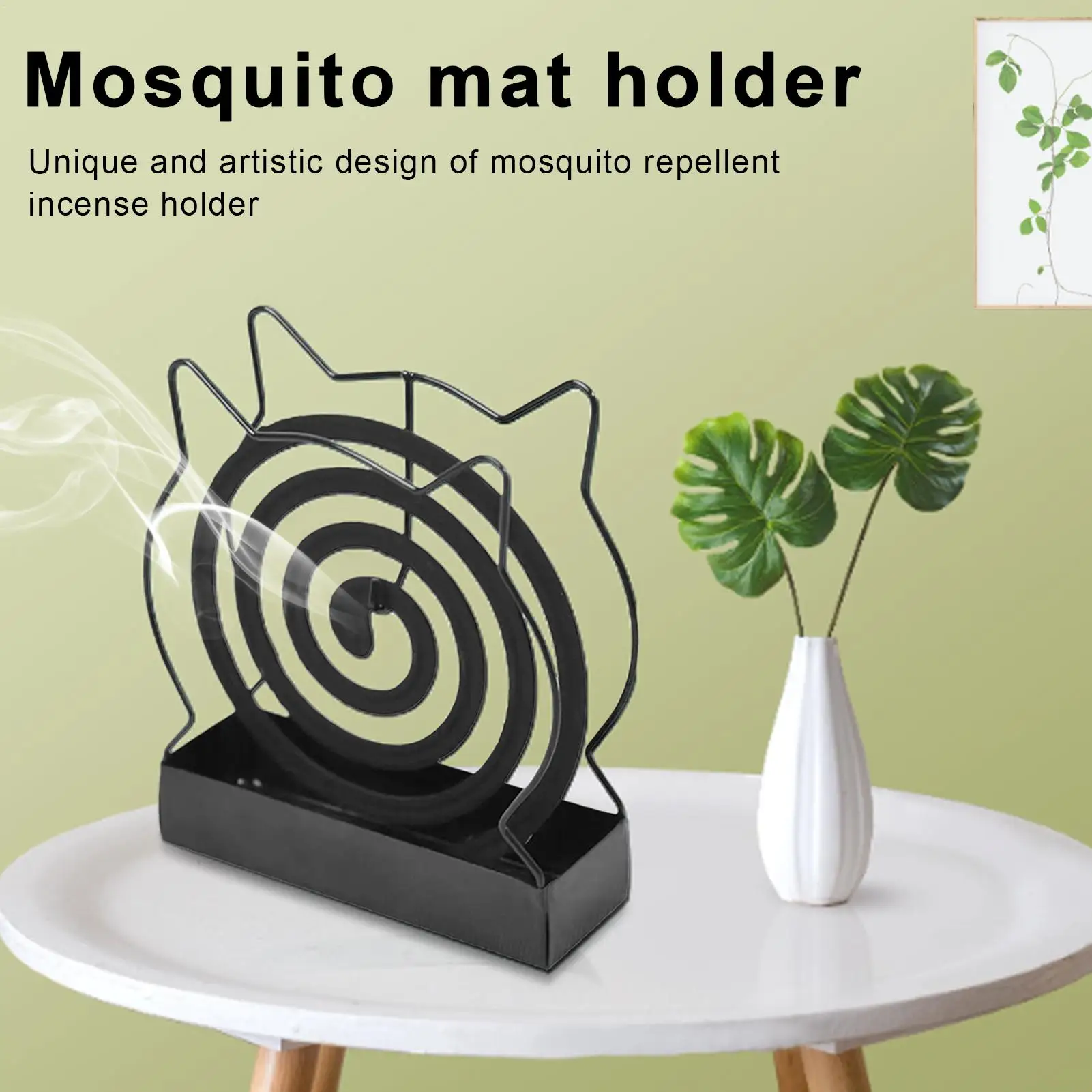 Portable Incense Coil Tray, Anti-fire Mosquito Coil Holder, Metal Repellents Rack, Home Decor, Garden Supply, Hotel Supplies