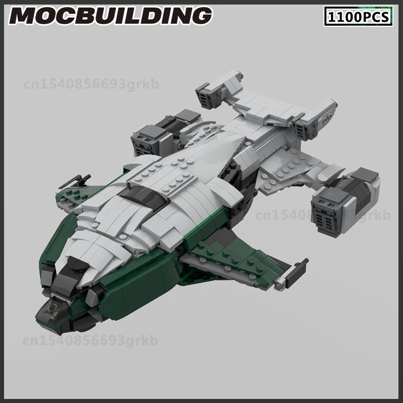 

Space Ship MOC Building Block Battleship Model DIY Bricks Frigate Starfighter Christmas Gift Assembling Toys Birthday Present