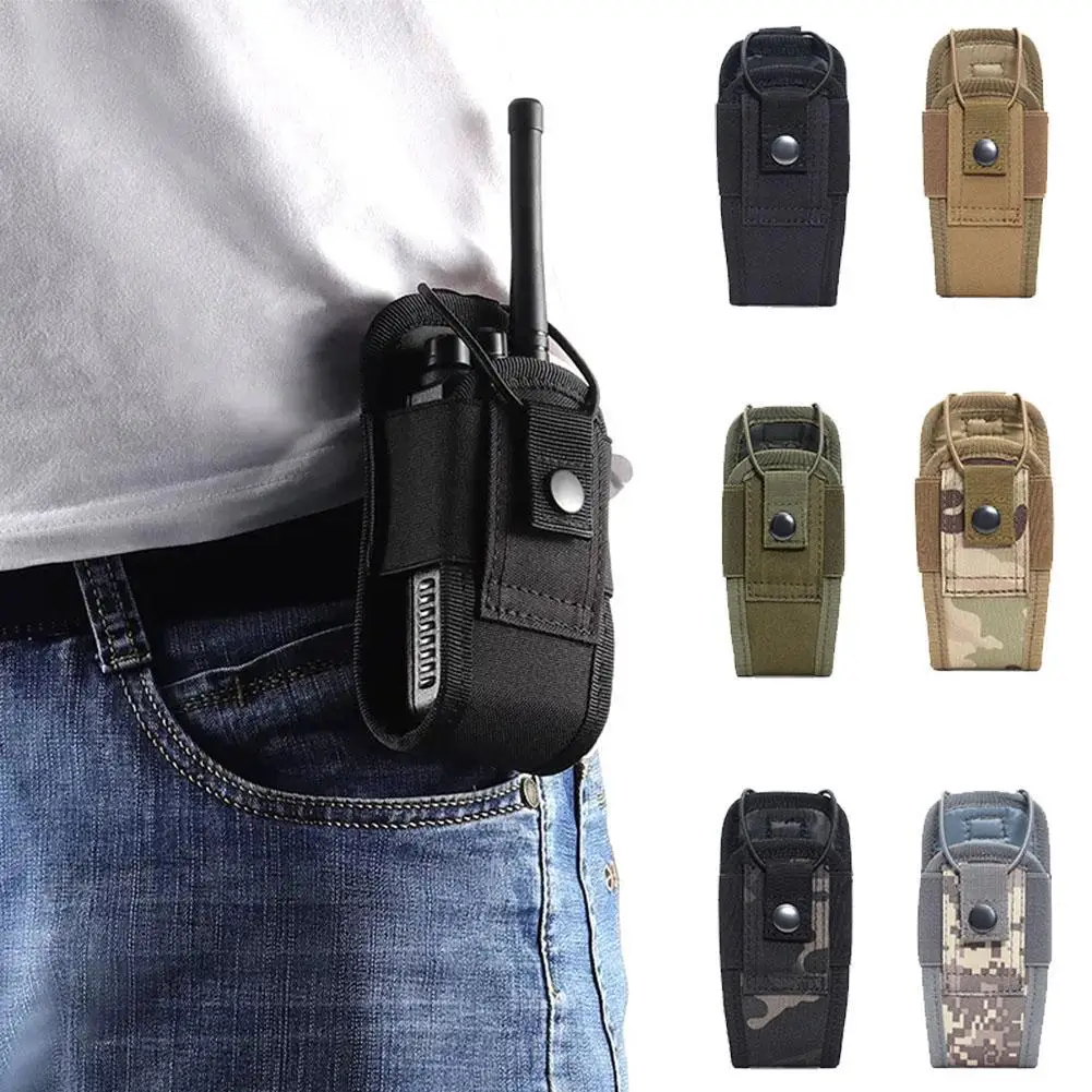 Tactical Walkie Talkie Carry Bag Molle Radio Pouch Holder