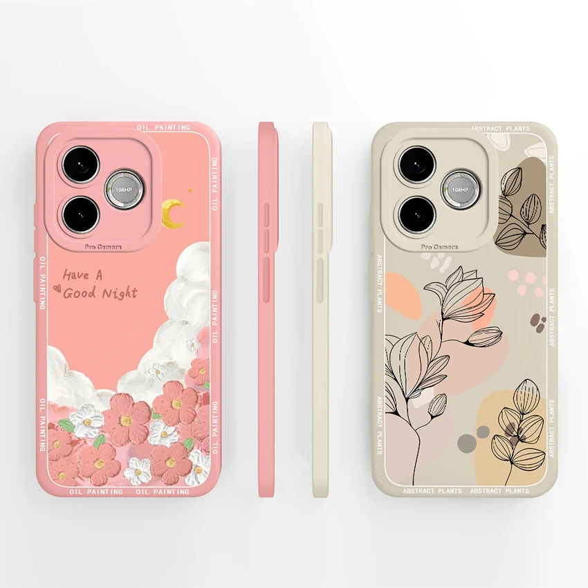 Cute Cat Claw Cartoon Print Phone Case with Camera Protection - Soft Liquid Silicone Housing