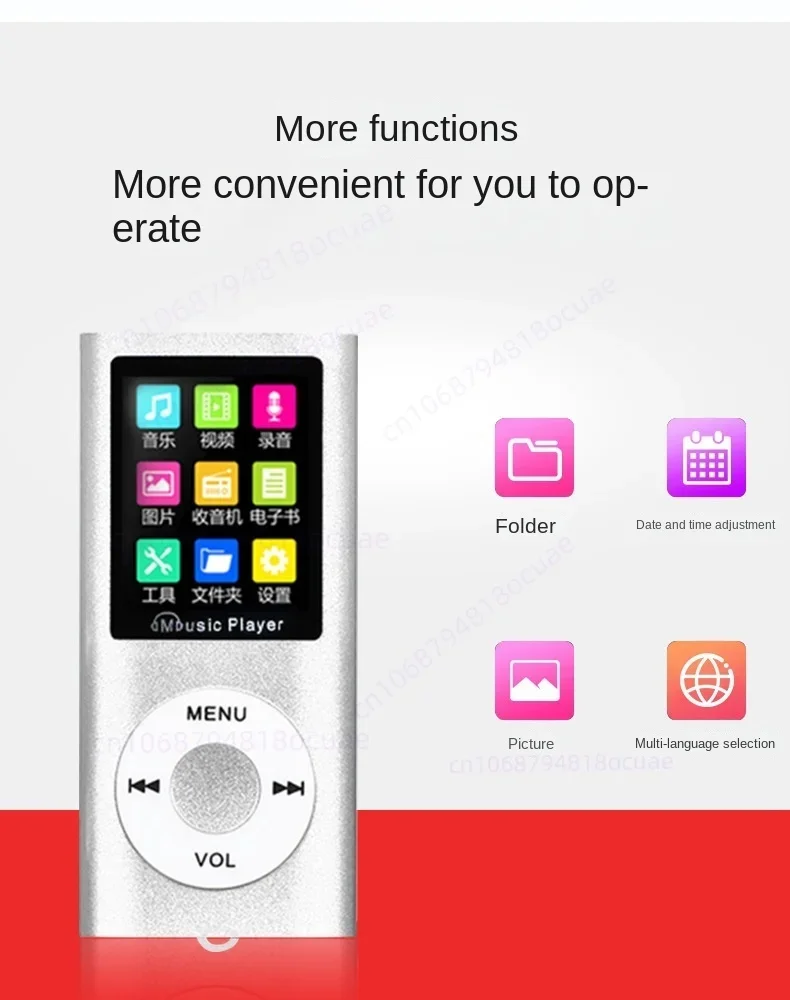 Portable with 1.8" LCD Mp3 Mp4 Support Music Video Media Players for IPod Style