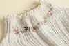 Autumn New Sweet Mock Neck Embroidered Pullovers Sweater Women Long Sleeve Casual Knitting Top Pullovers D259 5