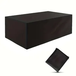 Waterproof All - Season Patio Sofa Cover - Durable Outdoor Protection - 160x160x80 (Black)