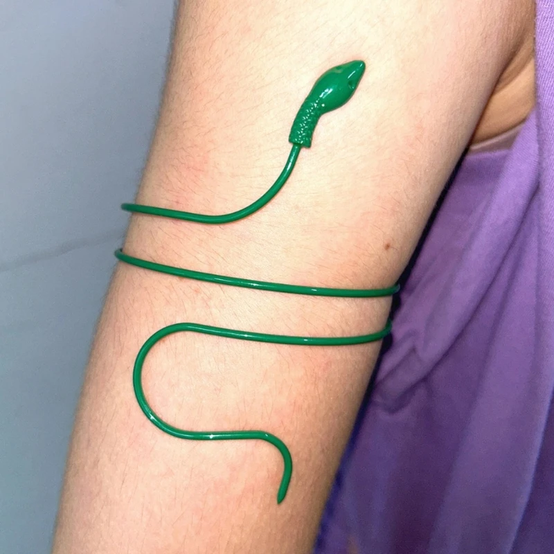 

127D Rocking Egypt Snake Arm Cuff Armlet Armband Open Bangle Bracelet