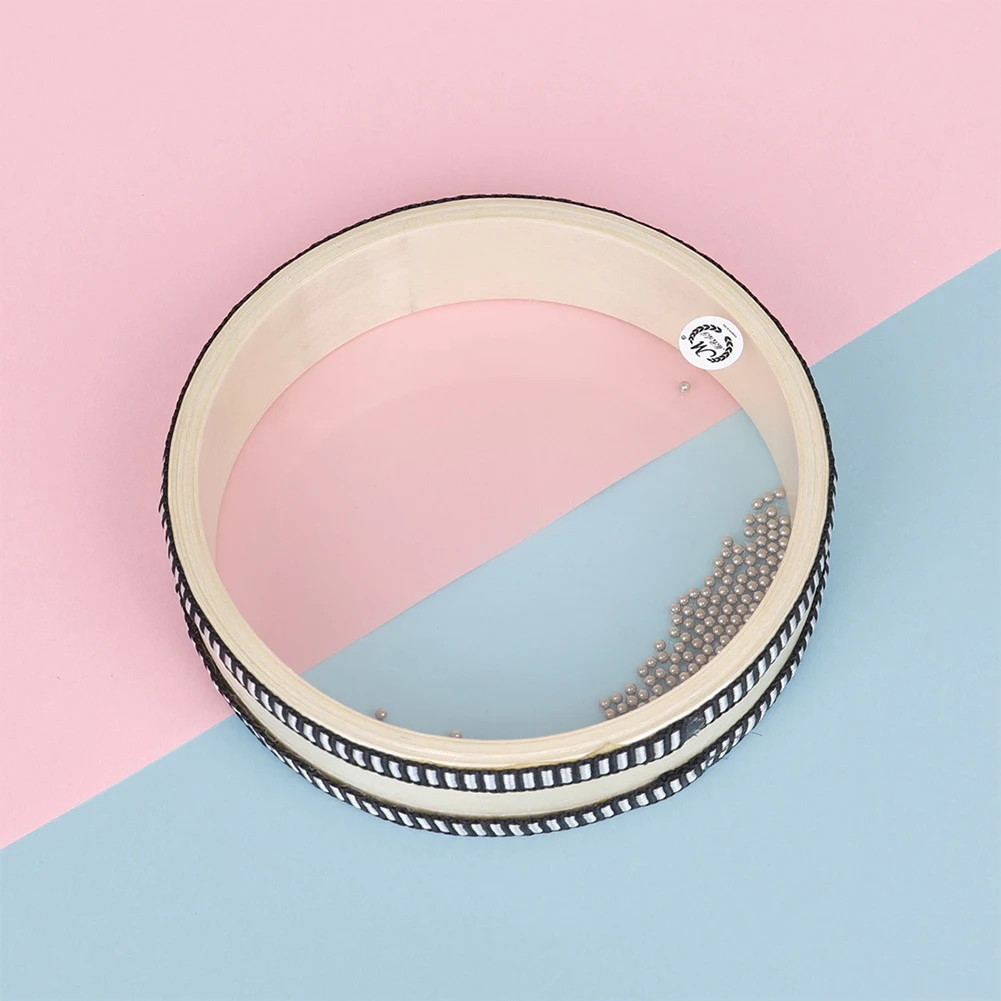 Billow Drum Ocean Sound Effect Sea Wave Drum with Steel Balls Ocean Sea Transparent for Early Child Education