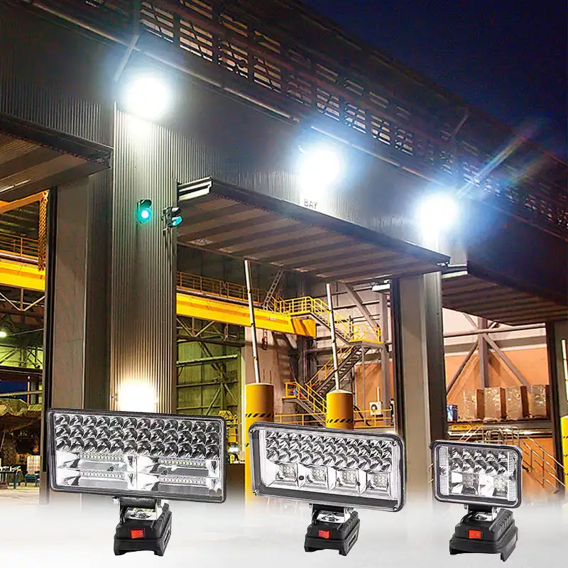 Led Light For Makita 21V Battery 3-8In Portable Spotlight Cordless Outdoor Work Fishing Handheld Emergency Tool Light Night Lamp
