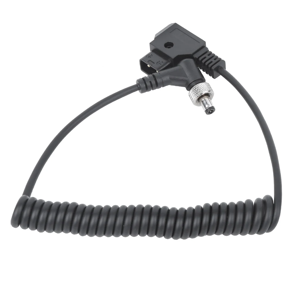 D‑ TAP Plug to DC Port DC Monitor Supply Cable Plastic Black Spring Power Wire with Lock D‑ TAP to Power Cable