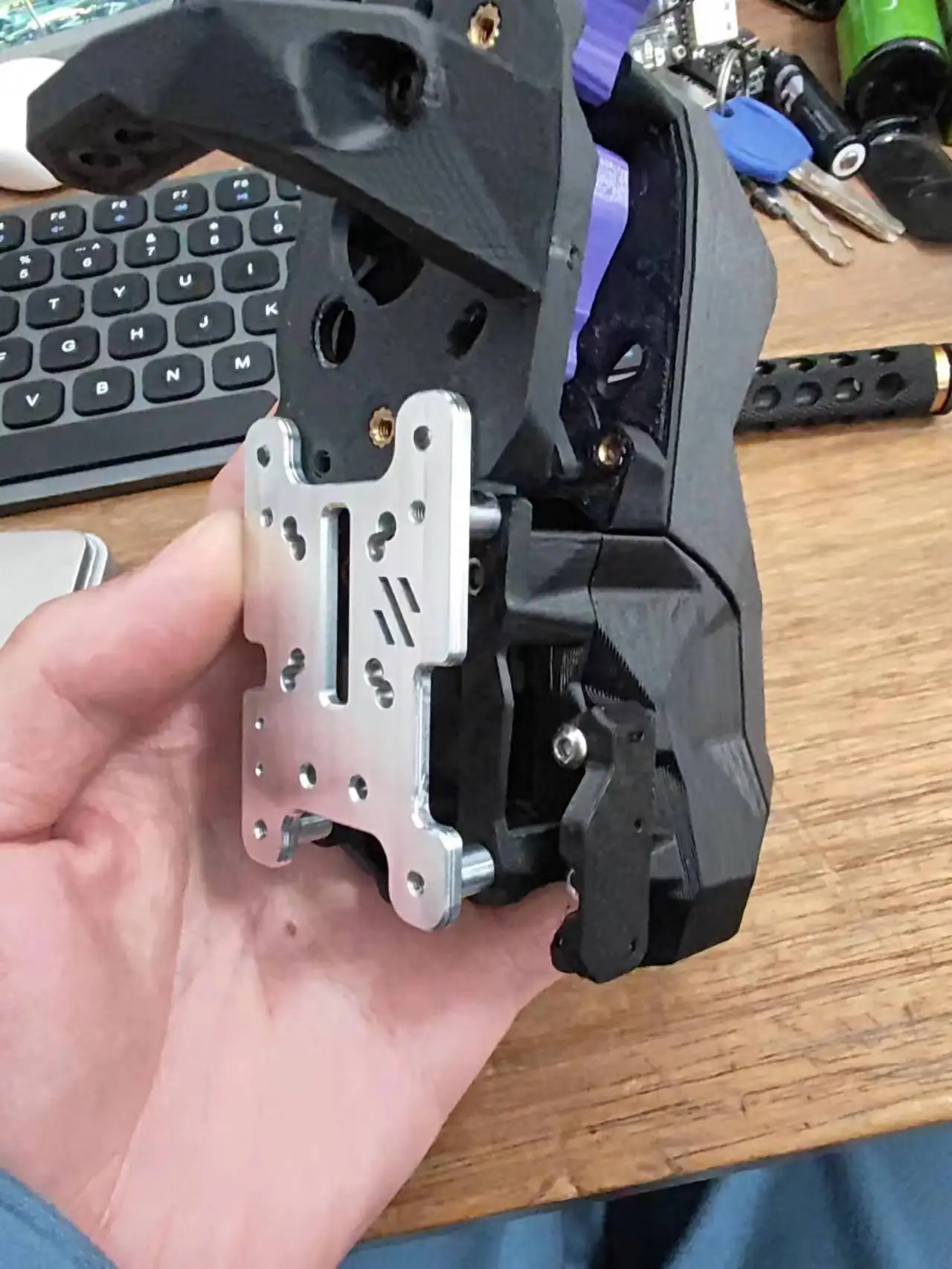 Funssor-voron 2.4 Trident Stealthsb Cnc Alumínio Ultra Peso x Transporte com Clipe de Cinto Peças Leves Cnc - Imagem 3