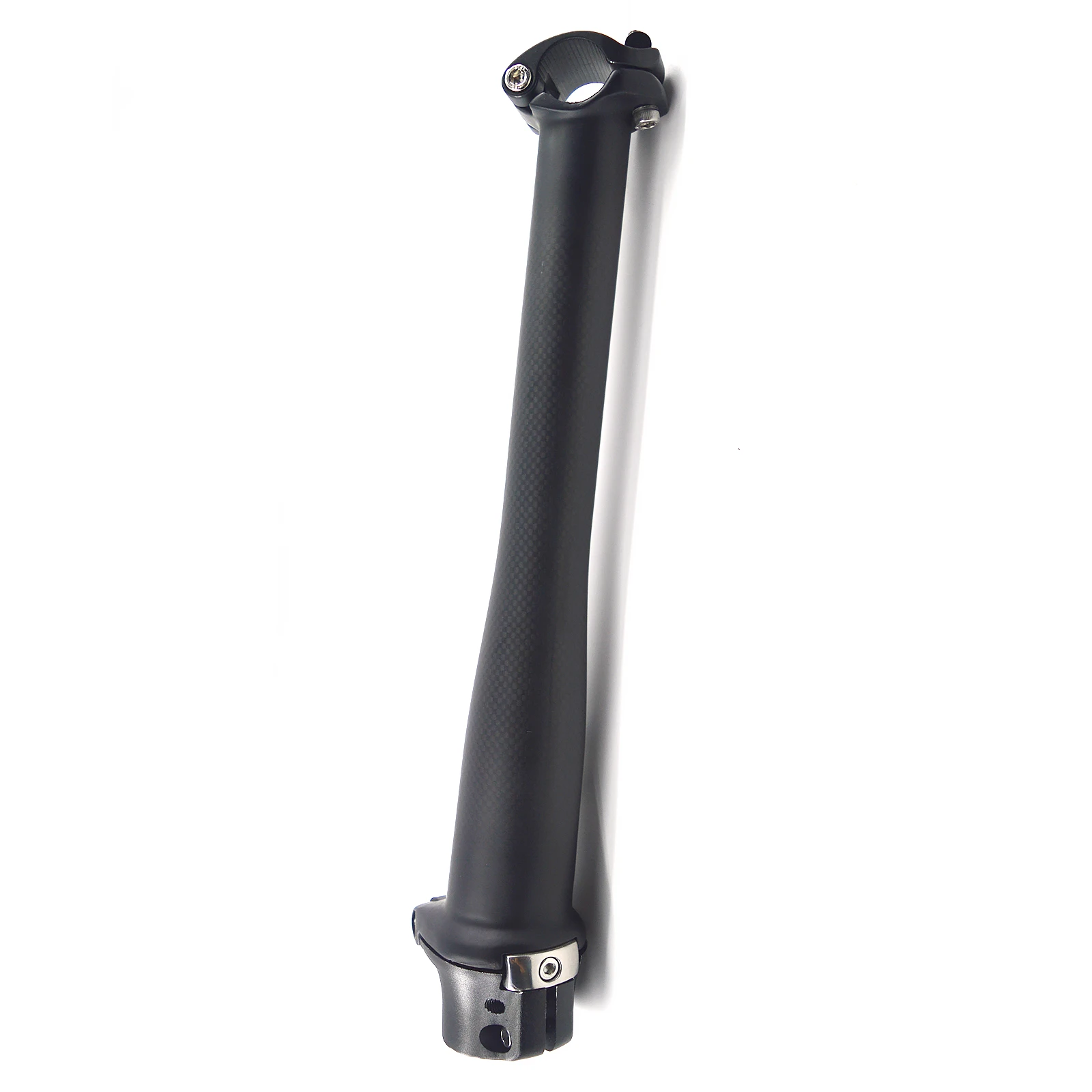 Neueste Faltrad UD Carbon Faser klapp Vorbau licht teile Elektrische Fahrrad Faltbare Vorbau Verwenden für 28,6mm Gabel 25,4mm Lenker – Detail 11