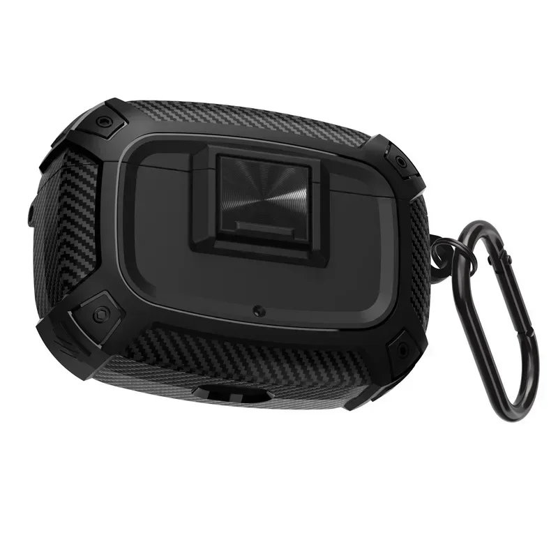 CoverJoy Carbon Fiber Shockproof Case with Safety Lock - Conjoined Body Design