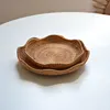 Handwoven Rattan Storage Basket Fruit Picnic Basket Cake Wicker Tray Food Bread Plate Snack Box Sundries Container Kitchen Decor 4