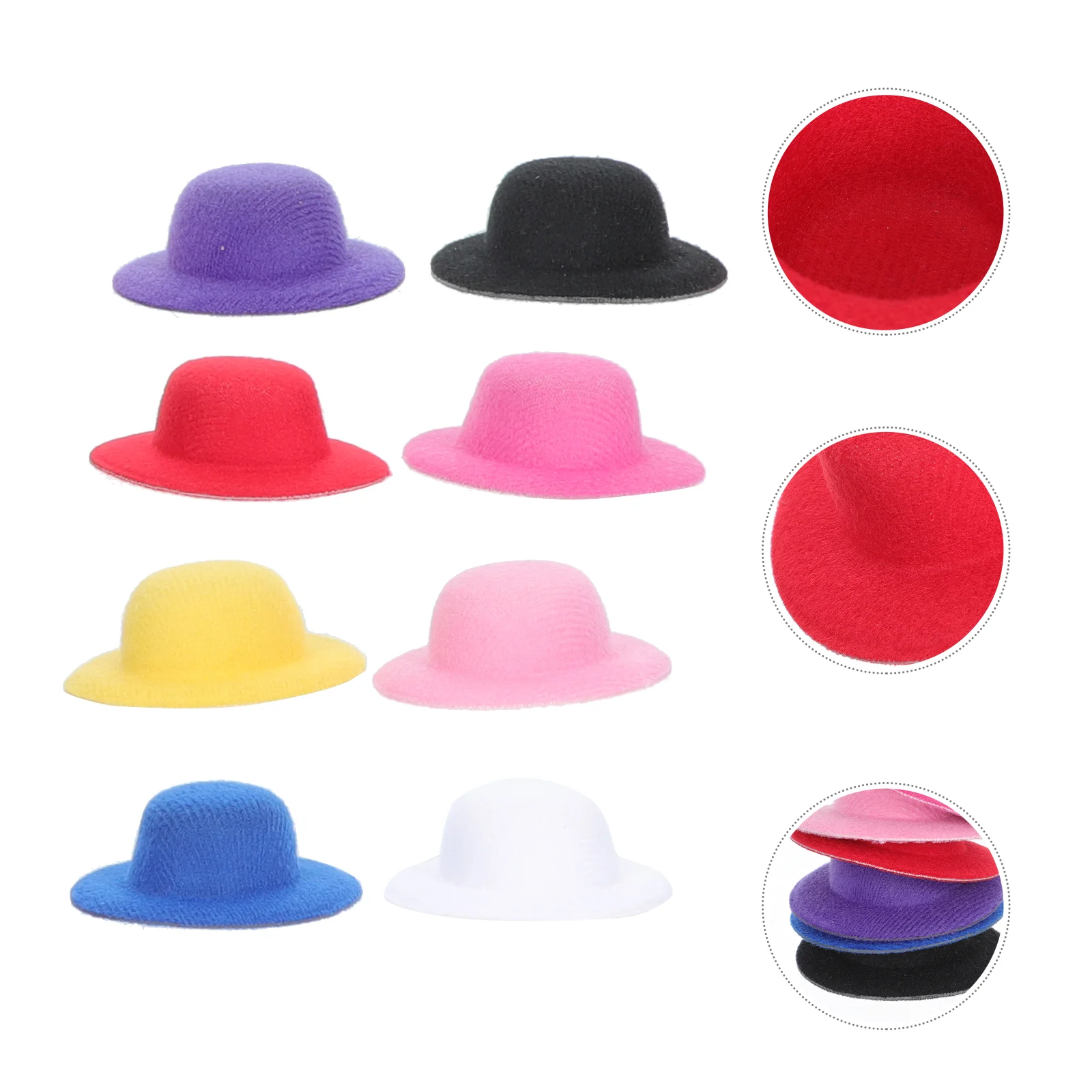 

16 Pcs Miniature Dolls Decorating Hats Lovely Dolls Tophats Decoration Accessories