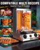 Grill Machine, Gas Vertical Rotisserie with 2 Burners for Home, Rotating Doner Kebab Oven Broiler G 5