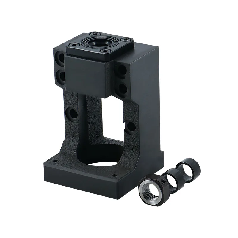 HM15-57 HM15-60 스틸 나사 지지 베어링 고정 통합 브래킷, NEMA 23 NEMA 24 스테핑 서보 모터용 SFU2004/2005/2010
