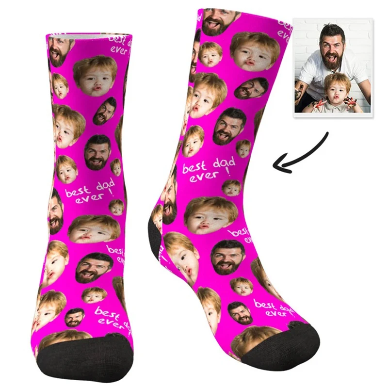 Custom Face Socks for Dad 4 | Custom Face Socks for Dad 3