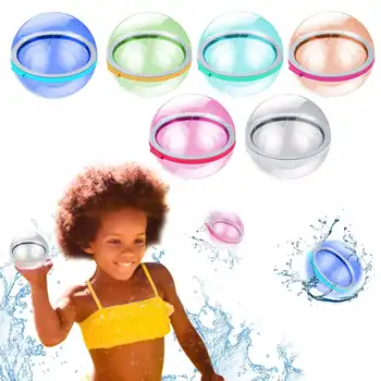 Water Bomb Splash Balls Reusable Water Balloons Absorbent Ball Outdoor Pool Beach Play Toy Pool Party Favors Water Fight Games 1