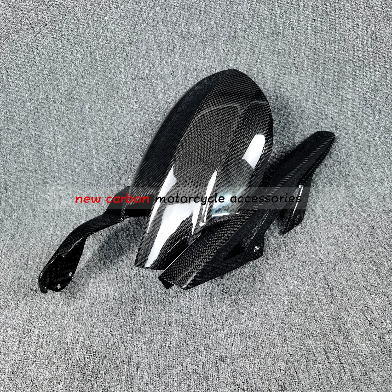 Kawasaki Z1000 R 2010-2018 Rear Hugger Fender Chain Mud Guard 100% Carbon Fiber Kawasaki Z1000 R 2010-2018 Rear Hugger Fender Chain Mud Guard 100% Carbon Fiber