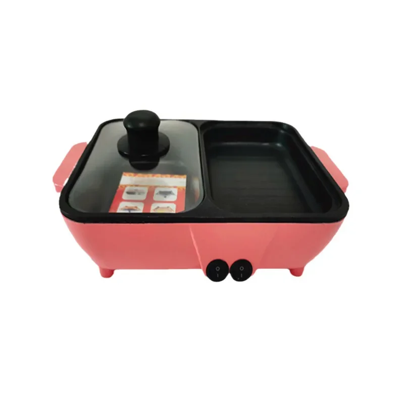 110V one-piece pot for rinsing and roasting small powder pot Korean-style mini multi-functional electric cooker Internet celebri 5