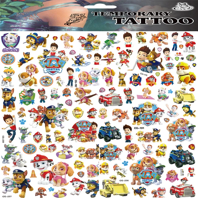 2022 Original Paw Patrol Toys Tattoo Sticker Pat Patrouille Puppy Anime  Stickers Kids Toys for Children Boys Girls Birthday Gift - AliExpress