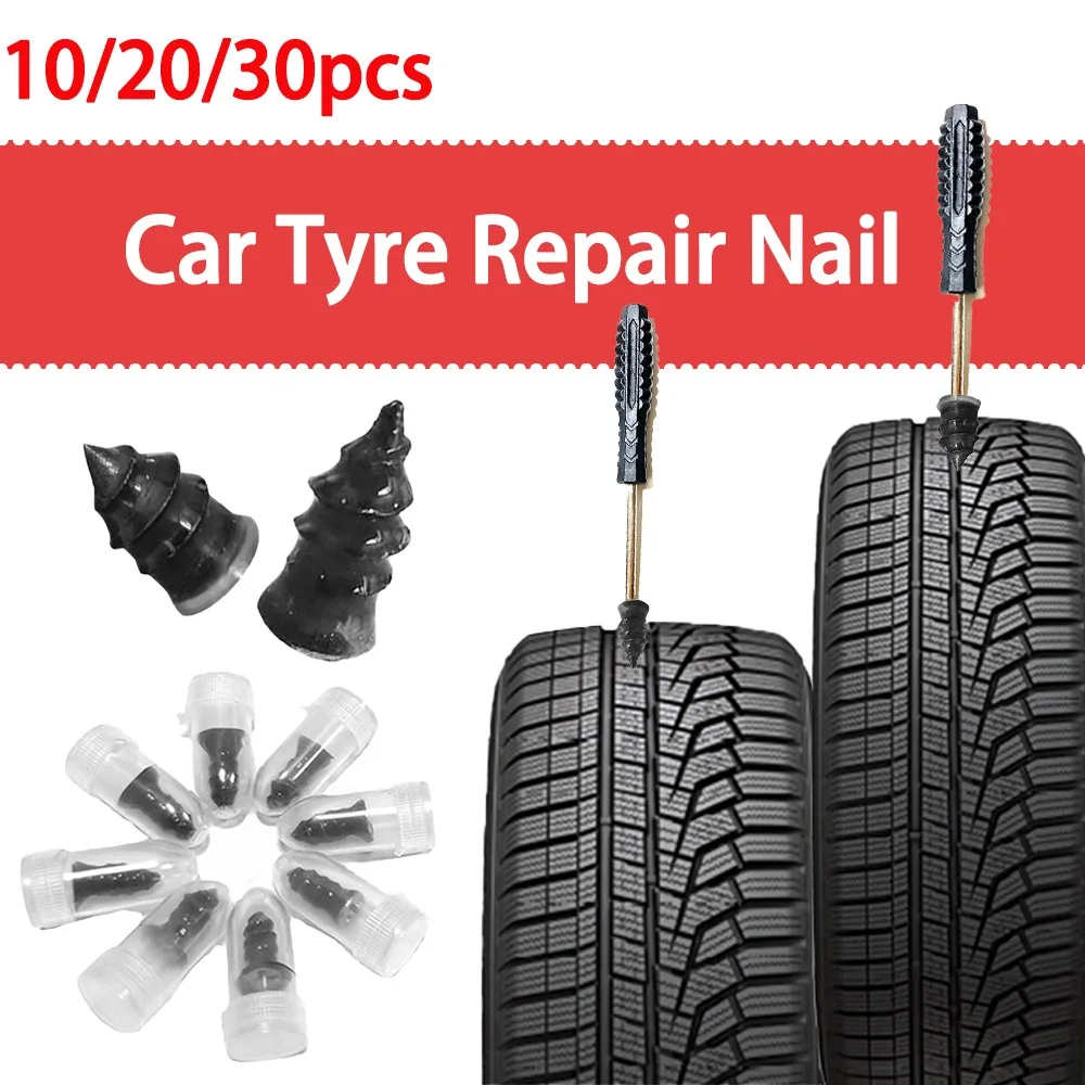 CHAOMIC 40PCS Tire Repair Rubber Nail, Car Tire Repair Nails, Fast Tool  Self-Service Tire Repair Kit Tool with Screwdriver (20S+20L+Screwdriver) :  Amazon.in: Car & Motorbike