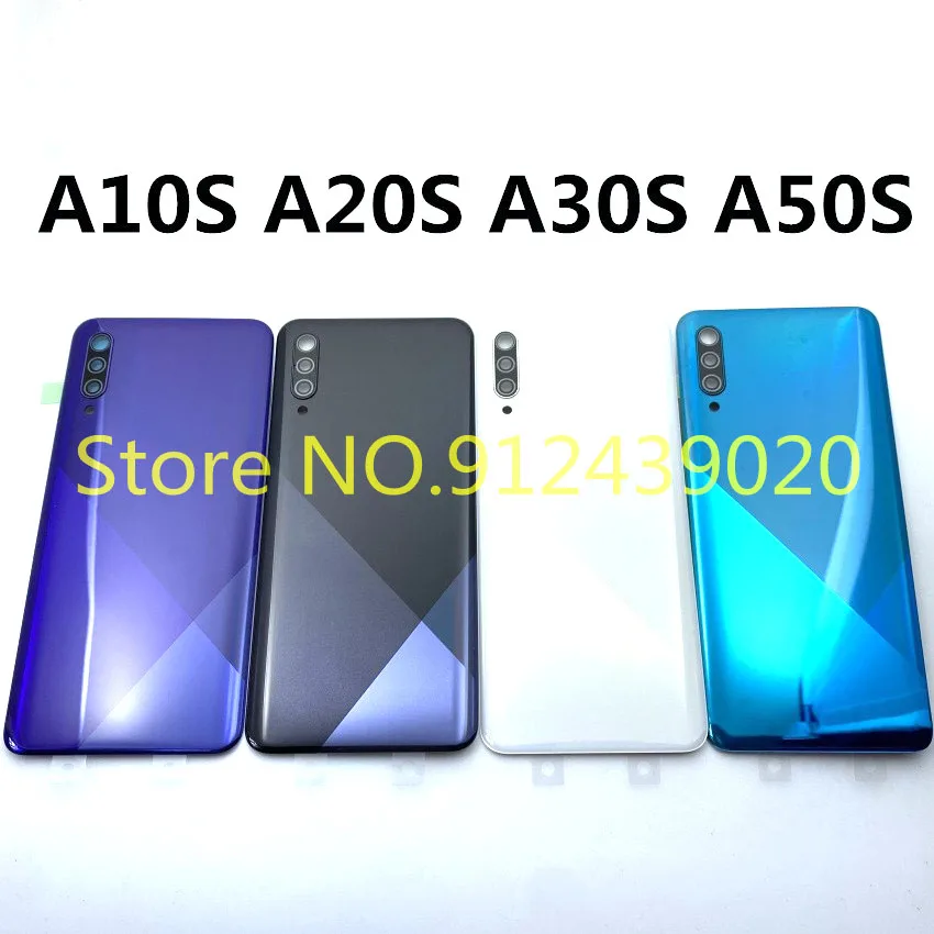 

Задняя крышка корпуса для SAMSUNG Galaxy A30S A50S A21s A51 A32 A72 A53 A73 A10 A20 A70, Крышка батарейного отсека с объективом камеры