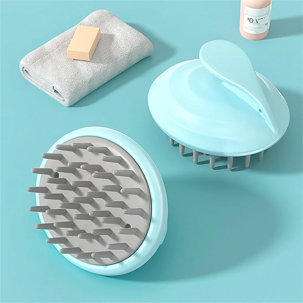 Silicone Shampoo Scalp Hair Massager Head Body Scalp Massage Brush Comb Hair Washing Comb Shower Brush Bath Spa Massage Brush