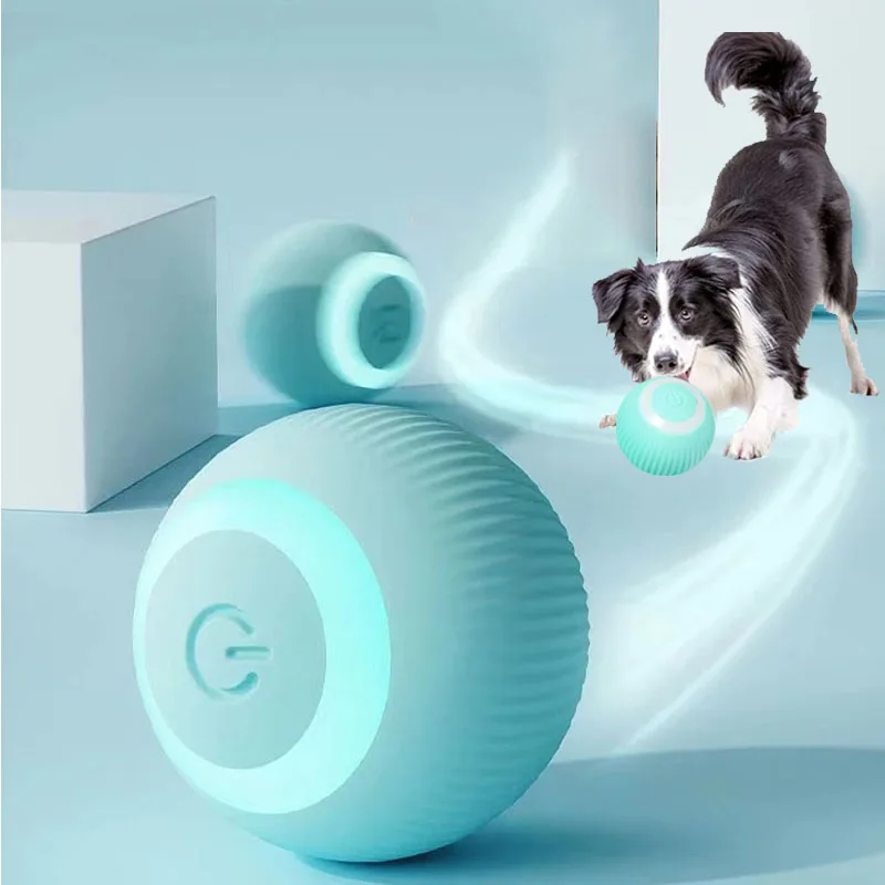 

Electric Dog Toys Smart Puppy Ball Toys For Cat Small Dogs Funny Auto Rolling Ball Self-moving Puppy Games Toys Pet Accessories