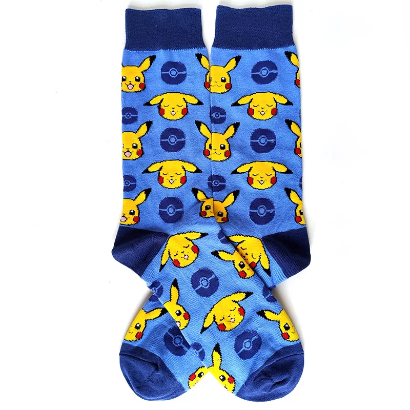 Chaussettes décontractées Pokemon Pikachu Gengar Eevee, bas mignons Kawaii,  chaussettes de couple, cadeau de Noël pour petite amie, tendance de la mode  - AliExpress