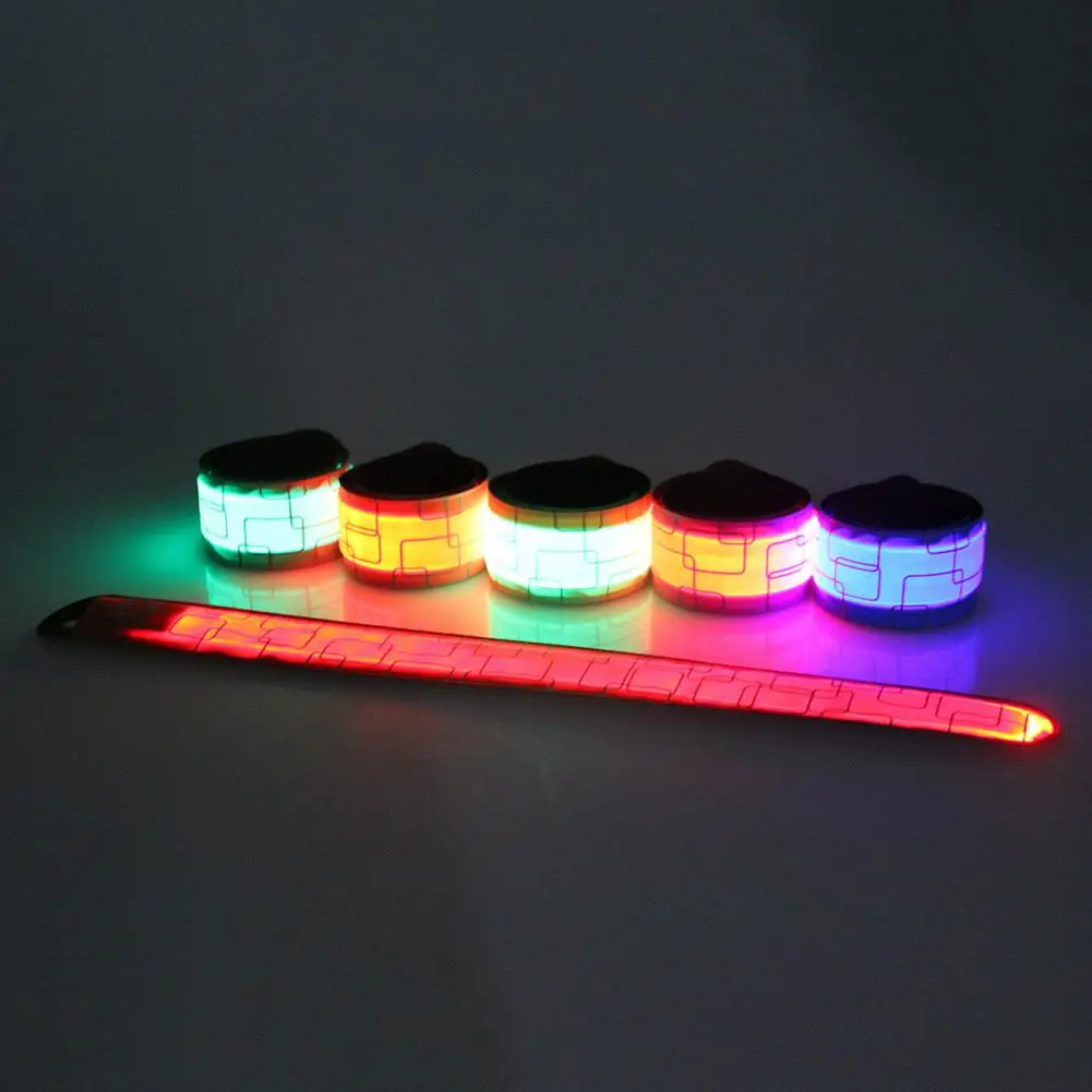 Reflective Arm Bands Reflective Safety Light LED Bracelet Night Safety High Brightness Flashing Outdoor Sports Running