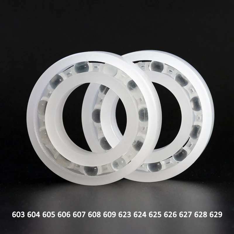 

1-5pcs PP Plastic Bearing 603 604 605 606 607 608 609 623 624 625 626 627 628 629 Corrosion Acid and Alkali Resistant Waterproof