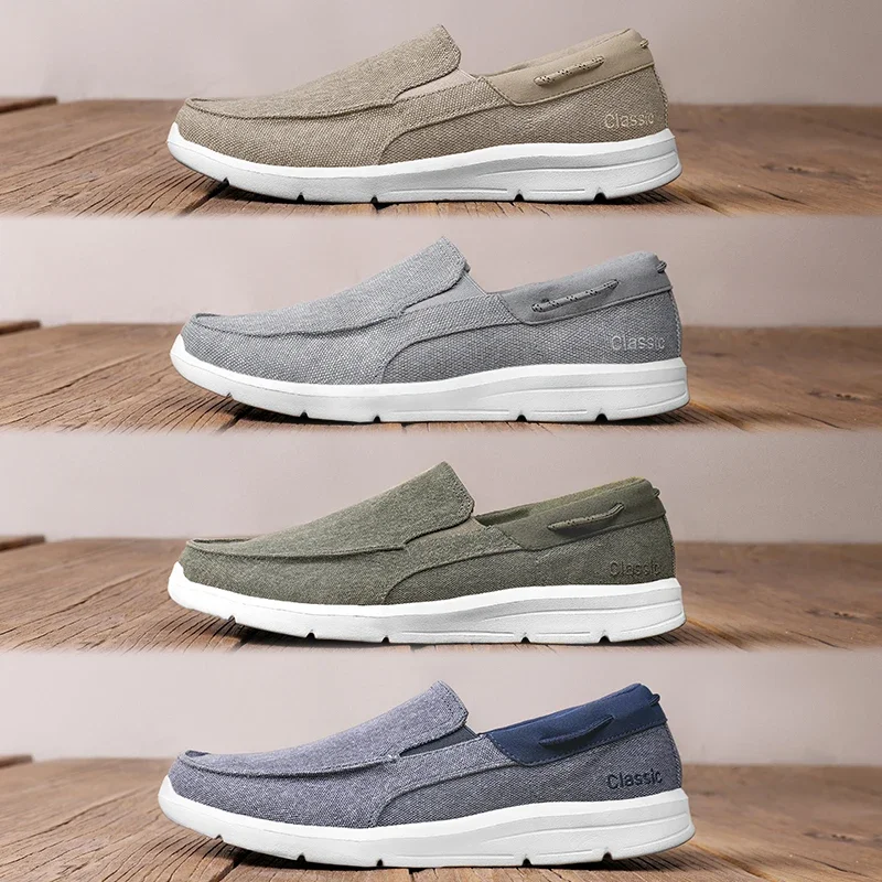 Loafers For Men Shoes Autumu New Men Canvas Shoes Classic Leisure Shoes Comfortable Breathable Sneakers For Men Loafers - 6