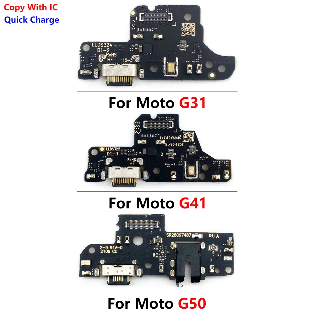 새로운 USB 충전 포트 잭 커넥터 충전 보드 플렉스 Moto G60 G100 G50 G31 G30 G20 G41 G10 Power G Power Stylus 2021 Pure