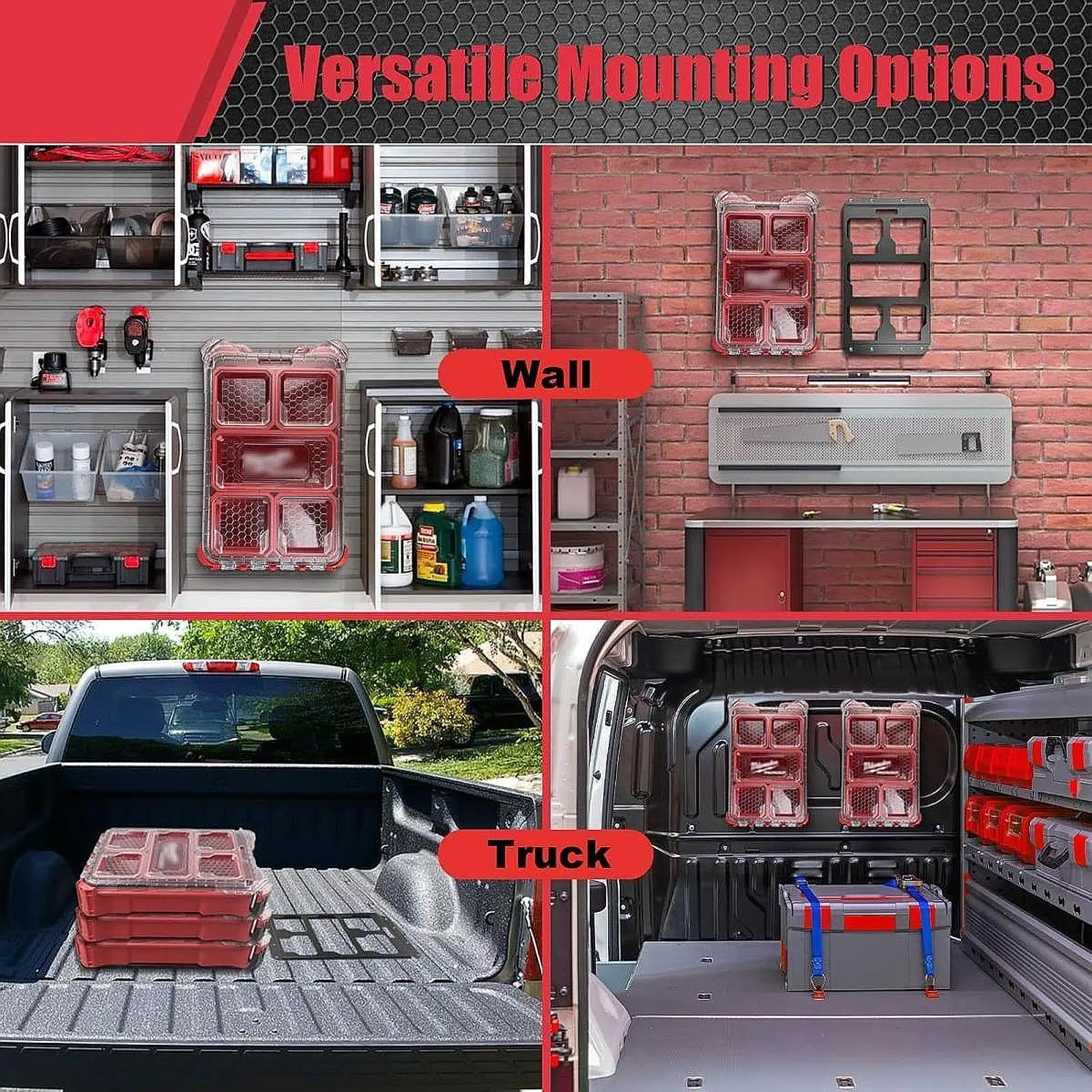 Modular Tool Storage Base Plate 38cmx21cm Heavy Duty for Wall Floor Molle Panel Quick Installation Versatile Modular Tool Storage Base Plate 38cmx21cm Heavy Duty for Wall Floor Molle Panel Quick Installation Versatile