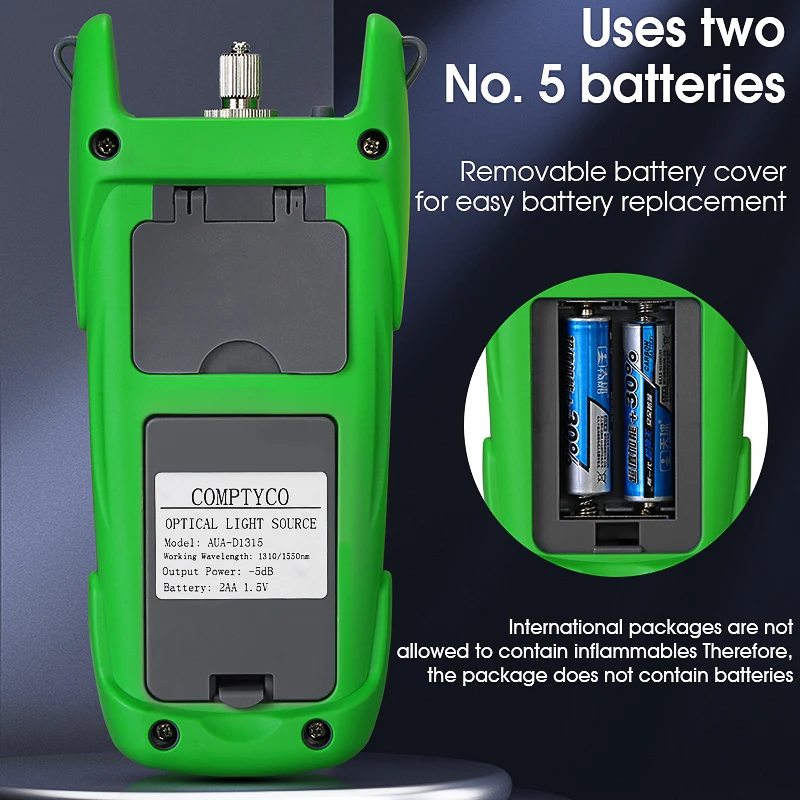Fiber Stabilized Light Source AUA-D1315 Laser Light Source Optical Power Meter Transmitting Light Source Single Mode 1310/1550nm