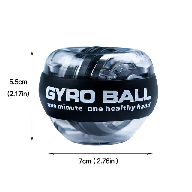 LED Gyroscopic Power Wrist Ball Trainer Forearm Strengthener Hand Muscle Gyro Ball Exerciser Fitness Equipment for Arm Workout 3