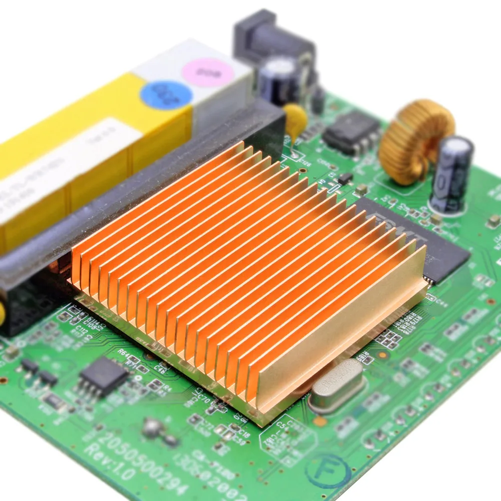 radiador, para chip eletrônico ic, refrigeração, 40x40x10mm