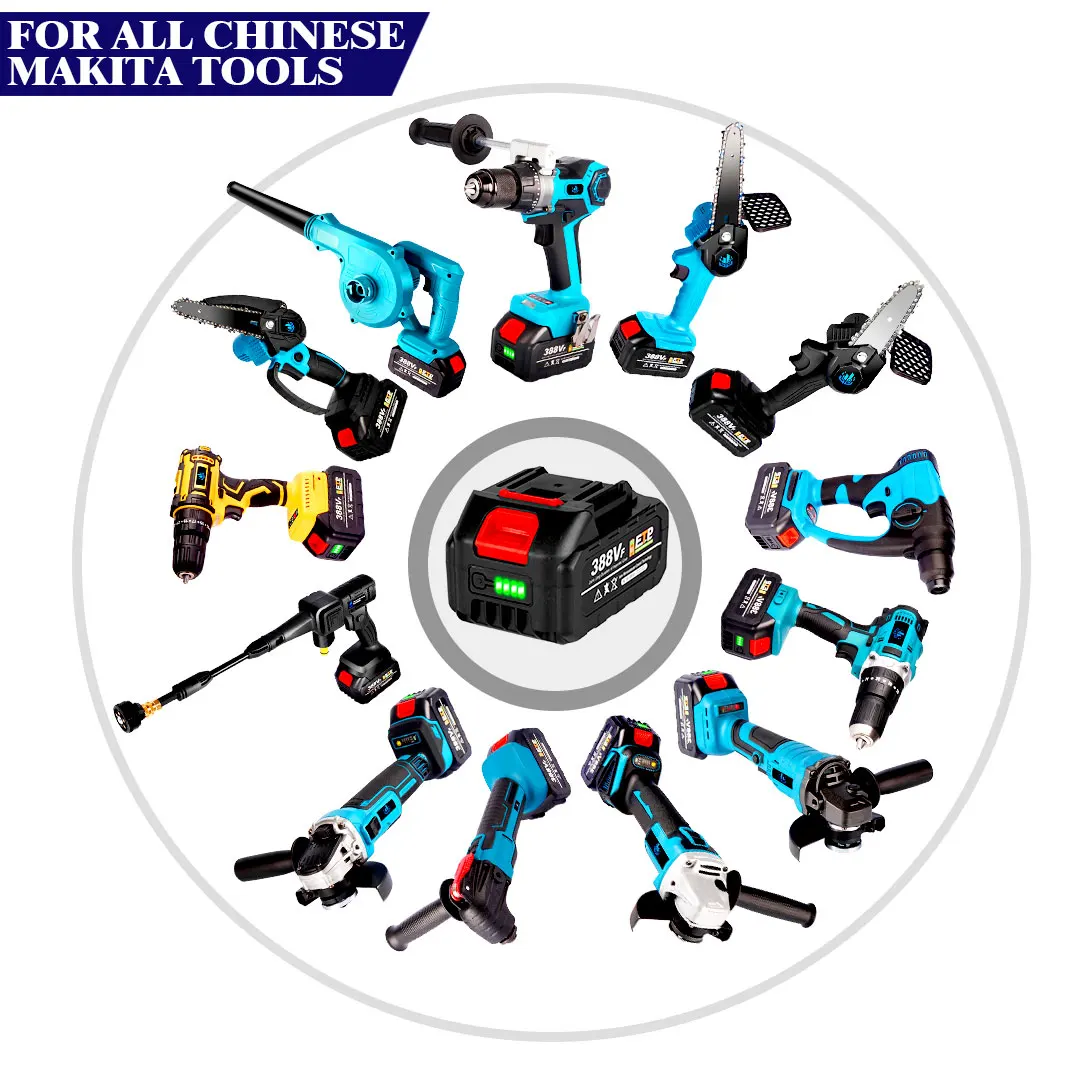 Power Tool Battery 20000mAh Rechargeable 388VF 18V Lithium For Makita Electric
