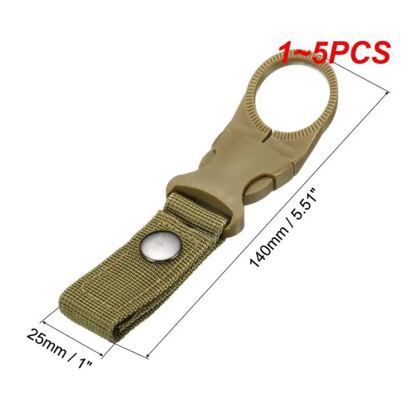

1~5PCS Outdoor Waterbottle buckle hook Nylon Webbing Buckle Hook Climb Carabiner Belt Backpack Hanger Camp Water Bottle Holder