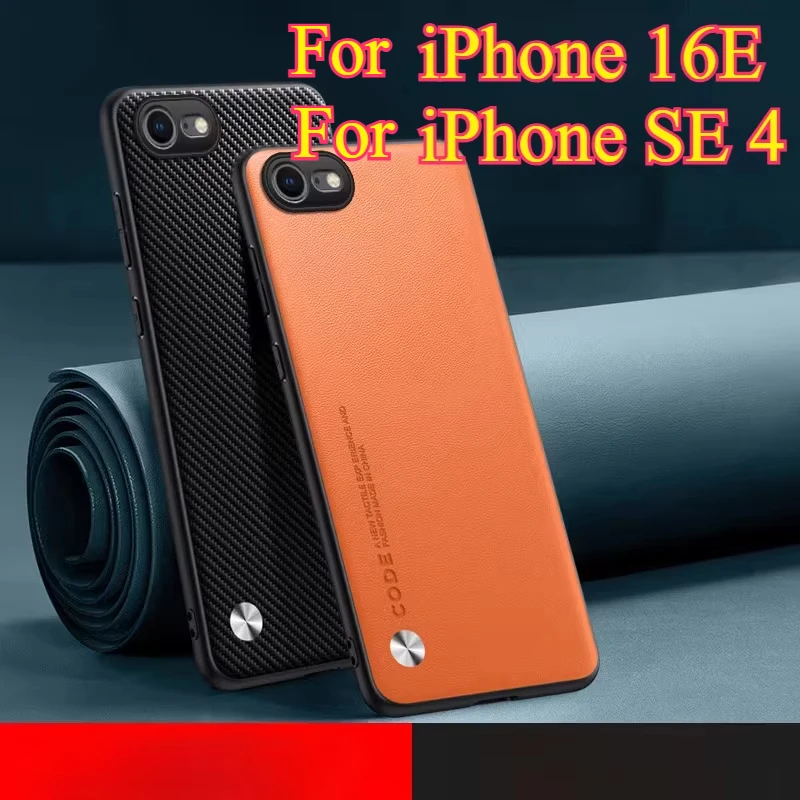 Plain PU Leather Matte Shockproof Soft Edge Back Cover Case