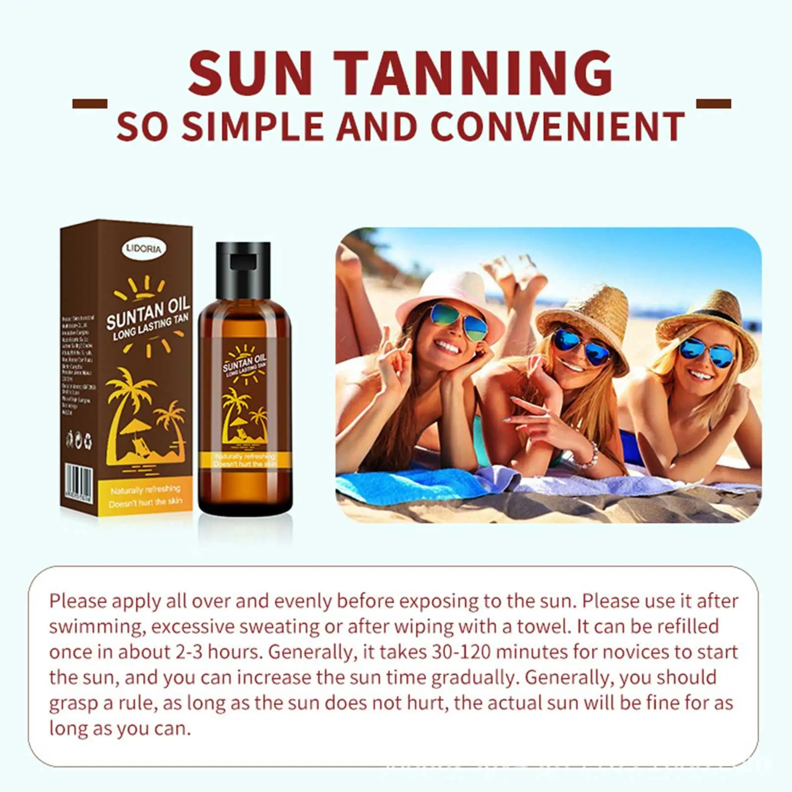 35g Summer Beach Tanning Booster Self-help Quick Tanning Women Cream Restorative Cream Bronzer Tanner Oil Man Women Care