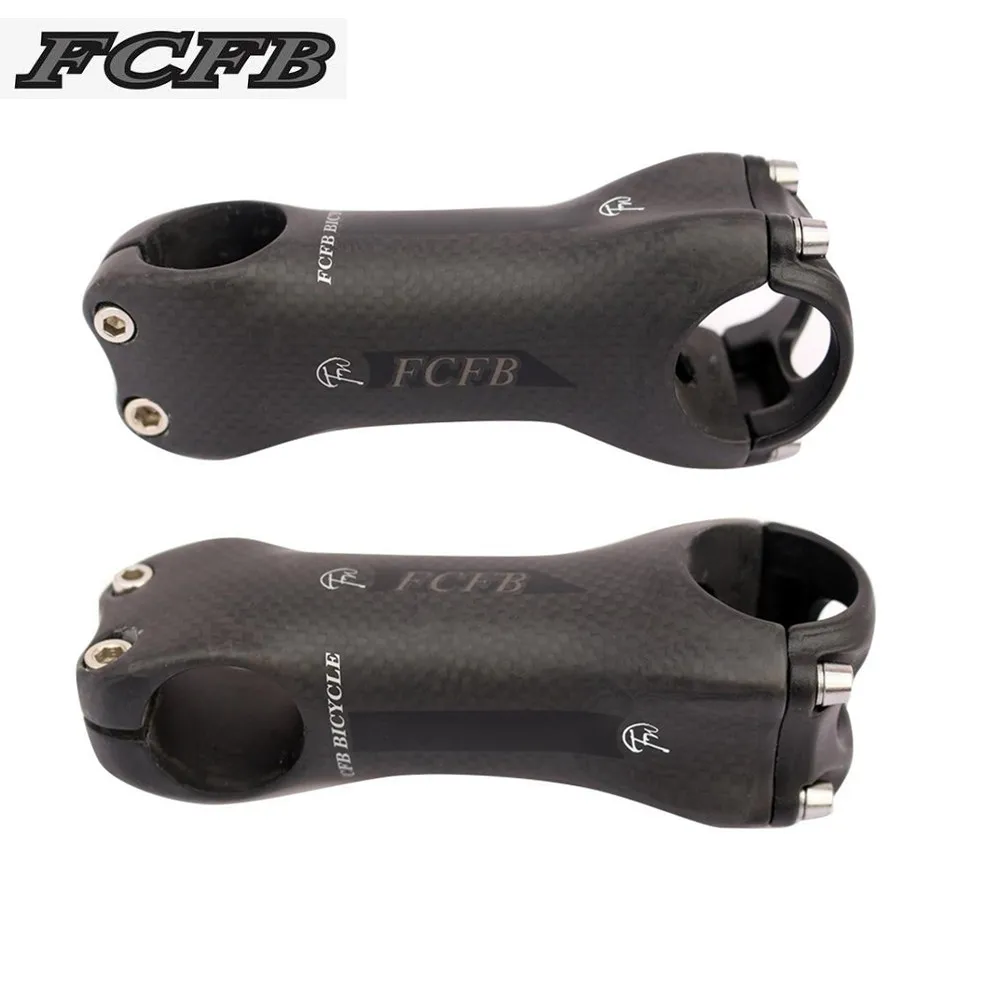 Nuovo Arriva Fcfb Bike Carbon Stem Road Mountain Bike Stem Angolo 6 Angolo 17 70/80/90/100/110/120/130Mm Stelo Per Biciclette