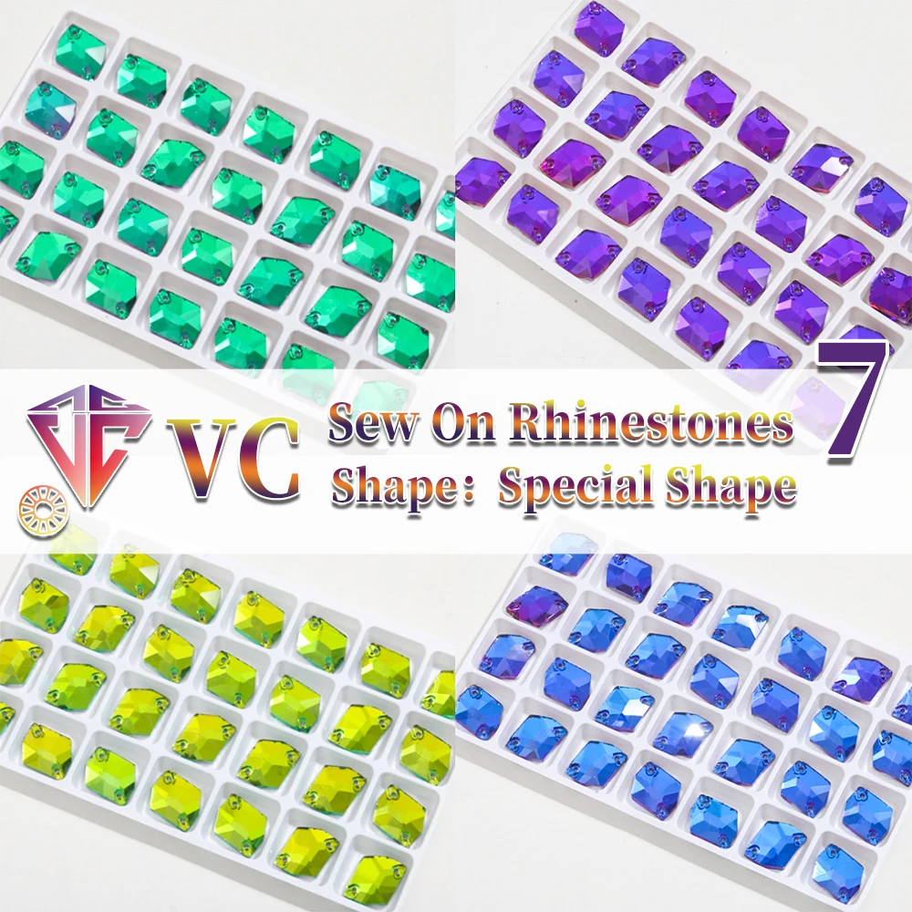 Neue Abstufung farbe auf Stein applikation Glas Kristall Strass flache Rückseite für Kleidung/Schmuck Design DIY/Bastel kleid nähen