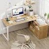 L Shaped Desk with Drawers&Shelves, 55'' Corner Computer Desk with Power Outlets, Reversible PC Table with Storage File Cabinet 2