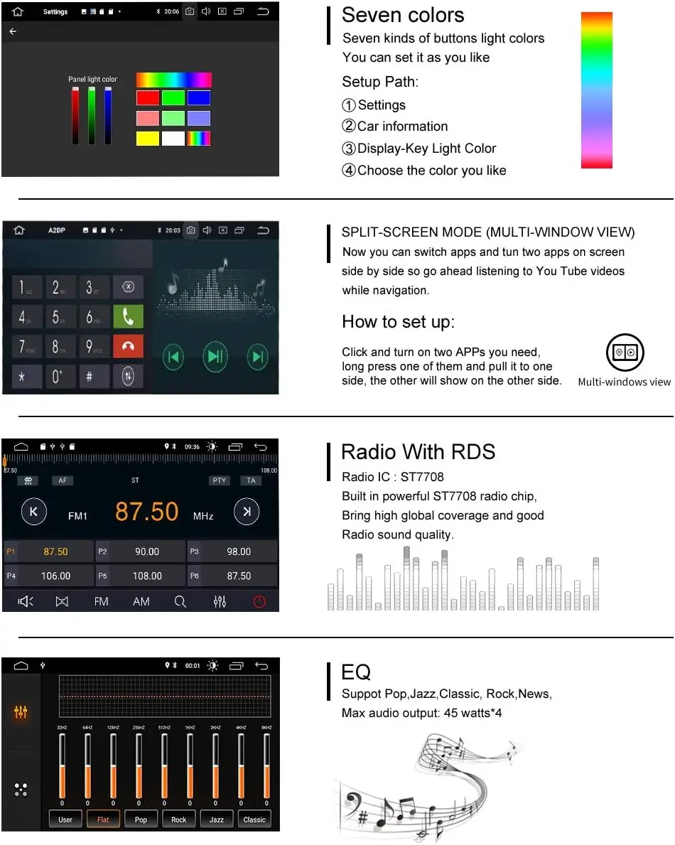 Car radios with Android 14 system For Mercedes Benz W209 W203 W168 W163 W463 Via